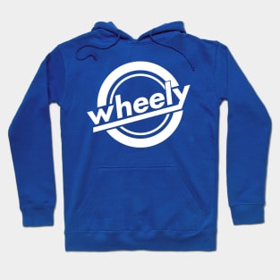 Wheely Logo White, Front Hoodie